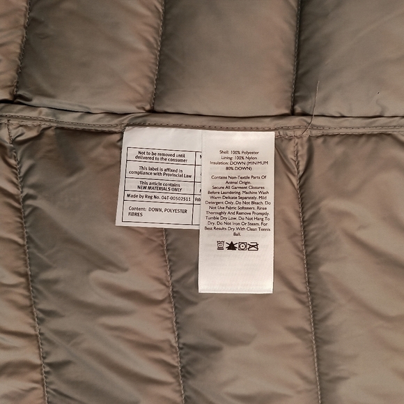 Eddie Bauer EB650 Down Puffer Vest | sz small, light gray - Picture 6 of 6